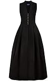 Stockerpoint Damen Dirndl Akina Kleid, schwarz, Standard