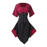 Dirndl Kleid Damen Ohne Bluse - Trachtenrock Damen Lang Große...