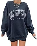 GeGekoko Damen Pullover Herbst Sweatshirt Los Angeles Vintage...