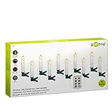 goobay 49873 Kabellose LED Weihnachtsbaumkerzen mit...