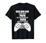 zockender Vater Papa Jungs Controller Video Game Gamerin T-Shirt