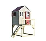 Wendi Toys Holz Stelzenhaus Storch | Natur | 160x190x242 cm