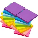 16 Stück Farbige Haftnotizen, 1600 Blatt Sticky Notes, 76x76mm...