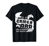 Herren Gamer Papa Shirt Lustiges Zocker Gaming Vater T-Shirt