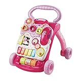 VTech Baby Spiel- und Laufwagen pink – Lauflernwagen mit...