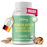 Vitabay Spermidin 6mg hochdosiert - 120 VEGANE Kapseln aus...