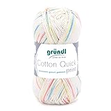 Gründl Cotton Quick print Garn, Baumwolle, Baby Multicolor, Ca....