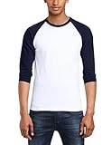 Fruit of the Loom Herren Baseball T-Shirt, Mehrfarbig...