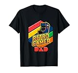 Retro Gamer Papa Vatertag T-Shirt