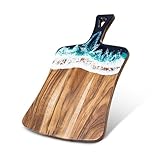 Schneidebrett aus Holz und Harz mit Griff, 35,6 cm L x 21,6 cm B,...