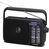 Panasonic RF-2400DEG-K Tragbares Radio mit Griff, Netz- oder...