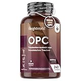 OPC Traubenkernextrakt - 240 Stücke - 1000mg Extrakt je Kapsel -...