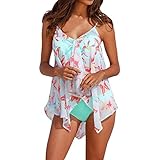 GFPGNDFHG Tankini Damen Set Badeanzug Damen Bauchweg Tankini...