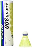 Yonex Mavis 300 Shuttlecock - Gelb (Gelb / Blau) - Set aus 6