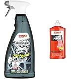 SONAX FelgenBeast (1 Liter) Felgenreiniger & AutoPolitur (500 ml)...