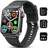 Smartwatch Herren Damen mit Telefonfunktion 1,85' Voll Touch...