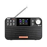 DAB Radio with DAB+/FM+BT,DAB Plus Digitalradio, Tragbares Klein...