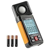 TopTes TS-710 Luxmeter mit 180º drehbarem Sensor, 0-200.000 Lux...