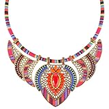 Yaomiao Tribal Perlen Halsband Boho Choker Bunte Böhmische...