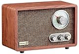 Nostalgie Kompaktanlage | Radio Holz mit Bluetooth | USB | SD...