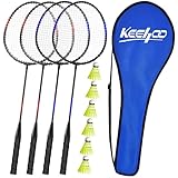 KH Federball Set Badminton Schläger Set of 2 oder 4 für...