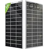 ECO-WORTHY Bifacial Solarpanel 195W 18V, Monokristallin...