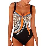 Badeanzug Damen, Monokini Damen Sport Badeanzug Damen Mit Cups...