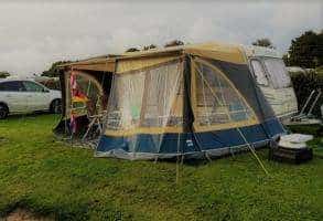 Awning for bus and caravan