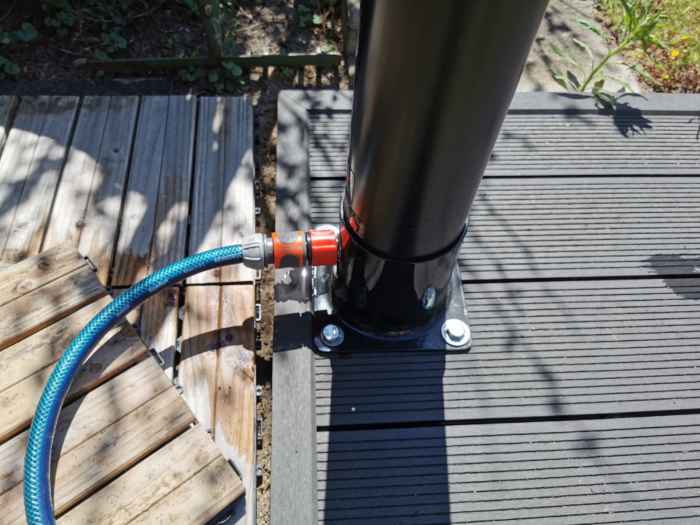Solardusche Kunststoff mit Schlauch