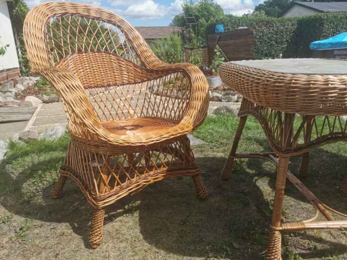 Sessel aus Rattan