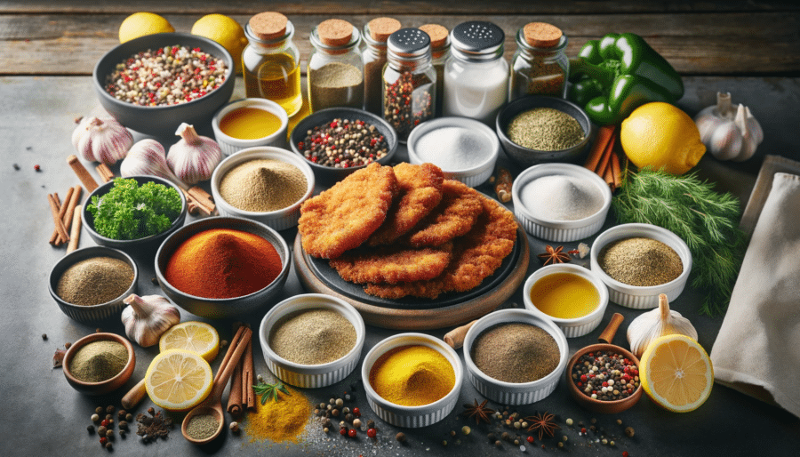 Gewürze für perfekte panierte Schnitzel