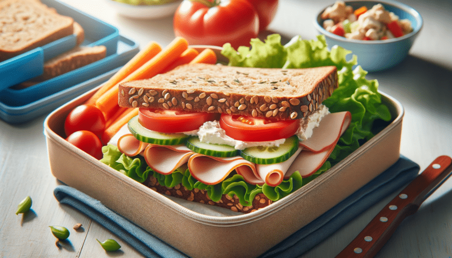 Vollkorn-Sandwich mit Putenbrust | 5 kreative Schulbrot-Rezepte