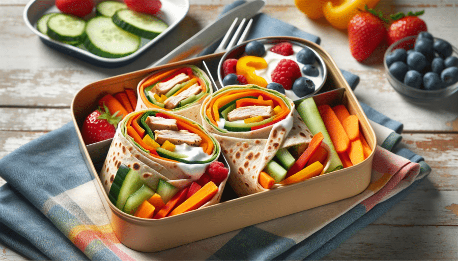 Buntes Gemüse-Wrap - 5 kreative Schulbrot-Rezepte