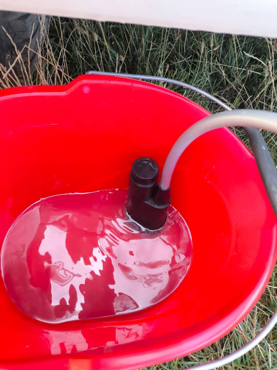 mobile Dusche mit Akku